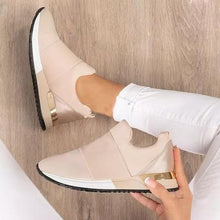 Load image into Gallery viewer, Elegant Green Women Sneakers Slip-On Solid Color Sneakers Sport Mesh Casual Shoes Fashion Autumn Running And Walking Lace-up Breathable Casual Comfortable Walking Sneakers