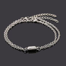 Load image into Gallery viewer, Elegant Heart Shaped Magnet Bracelet For Couples Stainless Steel Magnetic Couple Bracelets Long Distance Touch Bracelets Magnetic Heart Matching Bracelets Stainless Steel Adjustable Chain Bracelet Set Gift