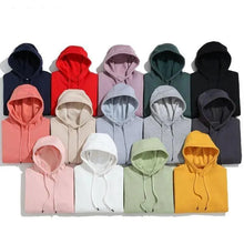 Load image into Gallery viewer, Elegant Hoodie Women High Quality Cotton Hoodies Sweatshirts Thick Fleece Winter Autumn Oversized Warm Hooded Sweatshirt Woman Men's Fleece Hoodies Hip Hop Solid Color Style Autumn Hooded Sweatshirts