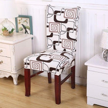 Load image into Gallery viewer, Elegant Kitchen Chair Covers Stretch Seat Covers For Chairs Slipcover Chair house chaise Furniture Covers Gray Chair cover Washable Anti dust Seat Slipcover Protector for Hotel Office Ceremony Banquet Wedding Party