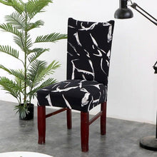 Load image into Gallery viewer, Elegant Kitchen Chair Covers Stretch Seat Covers For Chairs Slipcover Chair house chaise Furniture Covers Gray Chair cover Washable Anti dust Seat Slipcover Protector for Hotel Office Ceremony Banquet Wedding Party