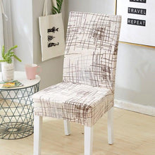 Load image into Gallery viewer, Elegant Kitchen Chair Covers Stretch Seat Covers For Chairs Slipcover Chair house chaise Furniture Covers Gray Chair cover Washable Anti dust Seat Slipcover Protector for Hotel Office Ceremony Banquet Wedding Party