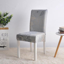Load image into Gallery viewer, Elegant Kitchen Chair Covers Stretch Seat Covers For Chairs Slipcover Chair house chaise Furniture Covers Gray Chair cover Washable Anti dust Seat Slipcover Protector for Hotel Office Ceremony Banquet Wedding Party