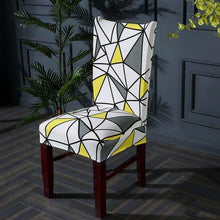 Load image into Gallery viewer, Elegant Kitchen Chair Covers Stretch Seat Covers For Chairs Slipcover Chair house chaise Furniture Covers Gray Chair cover Washable Anti dust Seat Slipcover Protector for Hotel Office Ceremony Banquet Wedding Party