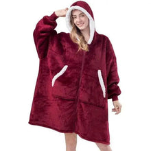 Load image into Gallery viewer, Elegant Large Sweatshirts Woman Oversized Hoodie Winter Blanket With Sleeves Fleece Warm Giant Blanket Hoodies Women Sweatshirts Long Blanket with Sleeves for Winter Hooded Sweatshirt for Women and Men Pullover