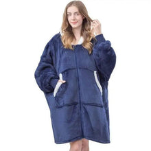 Load image into Gallery viewer, Elegant Large Sweatshirts Woman Oversized Hoodie Winter Blanket With Sleeves Fleece Warm Giant Blanket Hoodies Women Sweatshirts Long Blanket with Sleeves for Winter Hooded Sweatshirt for Women and Men Pullover