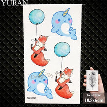 Load image into Gallery viewer, Elegant Lavender Flower Tattoo Stickers Temporary Waterproof Colorful Modern Children Tattoo