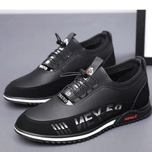 Load image into Gallery viewer, Elegant Leather Mens Luxury Casual Slip On Black Driving Fashion Sneakers Casual Walking Shoes Lightweight Anti-Slip Low Top Breathable Leather Mens Business Sneakers