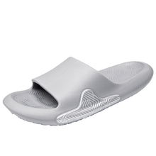 Load image into Gallery viewer, Elegant Men Black Soft Slides Light-Weight Anti-Slip Home Slippers Summer Anti-Odor House Shoes Unisex Shower Bathroom Slipper EVA Massage Foam Super Soft Non-Slip Slippers