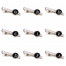 Load image into Gallery viewer, Elegant Men Fashion 26 Alphabet Letters Tie Clips Letter Tie Clip Men's Fashion Tie Pin Buckle Clip Tie Decoration Suit Accessories Name Letters Jewelry Men Necktie Clip Pin Suit Accessories Classic Initials Alphabet A-Z Tie Clips