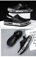 Load image into Gallery viewer, Elegant Mens Sandals Black Garden Casual Aqua Clogs Summer Slides Beach Swimming Shoes Slippers Garden Clogs Sandals Arch Support Cushioned Yard Beach Clogs