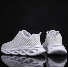 Load image into Gallery viewer, Elegant Modern Mens Sneakers Platform Shoes White Trainers Casual Breathable Mesh Men Women Running Shoes Breathable Walking Sneakers Lightweight Athletic Tennis Casual Sport Sneakers
