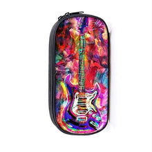 Load image into Gallery viewer, Elegant Music Note Piano Pen Case Holder Stylish Black/White Pencil Bag Guitar Pencil Case Unique Stationery Case For School