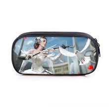 Load image into Gallery viewer, Elegant Music Note Piano Pen Case Holder Stylish Black/White Pencil Bag Guitar Pencil Case Unique Stationery Case For School