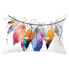 Load image into Gallery viewer, Elegant New Home Decoration Short Plush Pillow Case Feather Soft Rectangular Sofa Seat Bedroom Farmhouse Feather Decorative Throw Pillow Covers Home Decor 30x50CM