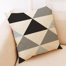Load image into Gallery viewer, Elegant Pattern Printed Throw Pillow Modern Soft Linen Blend Cushion Home Decorative Fashion Geometric Pattern Throw Pillow Covers Square Decorative Cushion Case For Home Pillows Case