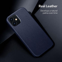 Load image into Gallery viewer, Elegant Phone Protection Back Cover Designed for iPhone 12 Pro Max Case Leather Cover for iPhone 12 mini 12 Pro Max Genuine Leather Case for iPhone 12 12Pro Luxury Black Phone Case For Businessman