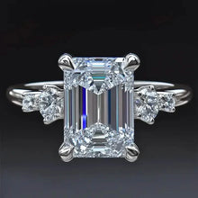 Load image into Gallery viewer, Elegant Princess Cut Cubic Zirconia Engagement Ring