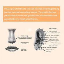 Load image into Gallery viewer, Elegant Punk-Style Stainless Steel Nose Rings - Clip-On Non-Piercing Design