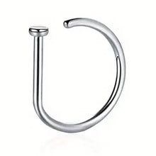 Load image into Gallery viewer, Elegant Punk-Style Stainless Steel Nose Rings - Clip-On Non-Piercing Design