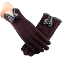 Load image into Gallery viewer, Elegant Red Autumn Full Finger Warm Women Gloves Classic Soft Comfortable Winter One Size Gloves For Women
