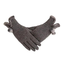 Load image into Gallery viewer, Elegant Red Autumn Full Finger Warm Women Gloves Classic Soft Comfortable Winter One Size Gloves For Women