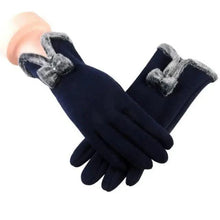 Load image into Gallery viewer, Elegant Red Autumn Full Finger Warm Women Gloves Classic Soft Comfortable Winter One Size Gloves For Women