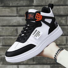 Load image into Gallery viewer, Elegant Sport Men's Sneaker Trend High Top Platform Shoes Spring Vulcanized Shoes Leather Casual Sport Fashion Flat Low Top Sneaker Lace-up Modern Design