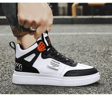 Load image into Gallery viewer, Elegant Sport Men's Sneaker Trend High Top Platform Shoes Spring Vulcanized Shoes Leather Casual Sport Fashion Flat Low Top Sneaker Lace-up Modern Design