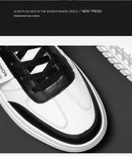 Load image into Gallery viewer, Elegant Sport Men's Sneaker Trend High Top Platform Shoes Spring Vulcanized Shoes Leather Casual Sport Fashion Flat Low Top Sneaker Lace-up Modern Design