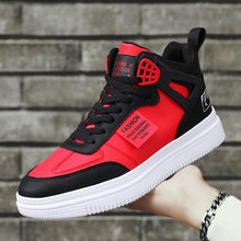 Load image into Gallery viewer, Elegant Sport Men's Sneaker Trend High Top Platform Shoes Spring Vulcanized Shoes Leather Casual Sport Fashion Flat Low Top Sneaker Lace-up Modern Design
