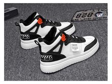 Load image into Gallery viewer, Elegant Sport Men's Sneaker Trend High Top Platform Shoes Spring Vulcanized Shoes Leather Casual Sport Fashion Flat Low Top Sneaker Lace-up Modern Design
