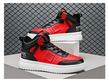 Load image into Gallery viewer, Elegant Sport Men's Sneaker Trend High Top Platform Shoes Spring Vulcanized Shoes Leather Casual Sport Fashion Flat Low Top Sneaker Lace-up Modern Design