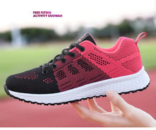 Load image into Gallery viewer, Elegant Sport Womens Sneakers Flats Casual Tennis Shoes Summer Lace-Up Mesh Light Breathable Casual Comfort Non Slip Lightweight Breathable Mesh Athletic Sneakers