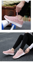 Load image into Gallery viewer, Elegant Sport Womens Sneakers Flats Casual Tennis Shoes Summer Lace-Up Mesh Light Breathable Casual Comfort Non Slip Lightweight Breathable Mesh Athletic Sneakers