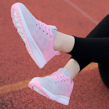 Load image into Gallery viewer, Elegant Sport Womens Sneakers Flats Casual Tennis Shoes Summer Lace-Up Mesh Light Breathable Casual Comfort Non Slip Lightweight Breathable Mesh Athletic Sneakers