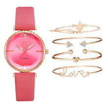 Load image into Gallery viewer, Elegant Style Fashion Womens Watch Luxury Leather Band Analog Quartz Wrist Watch Women Dress Leather Band Thin Minimalist Casual Simple Dress Analog Quartz Wristwatch