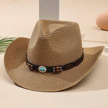 Load image into Gallery viewer, Elegant Tassel Beach Hats For Women Women's Bucket Sun Hat Max Sun Protection Holiday Hats Ladies Sun Hat Summer Straw Hats UV Protection Foldable Travel One Size Hat Modern Summer Fedoras For Party