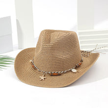 Load image into Gallery viewer, Elegant Tassel Beach Hats For Women Women's Bucket Sun Hat Max Sun Protection Holiday Hats Ladies Sun Hat Summer Straw Hats UV Protection Foldable Travel One Size Hat Modern Summer Fedoras For Party
