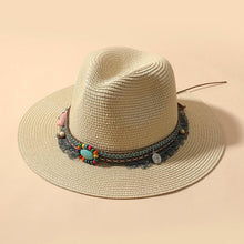 Load image into Gallery viewer, Elegant Tassel Beach Hats For Women Women's Bucket Sun Hat Max Sun Protection Holiday Hats Ladies Sun Hat Summer Straw Hats UV Protection Foldable Travel One Size Hat Modern Summer Fedoras For Party