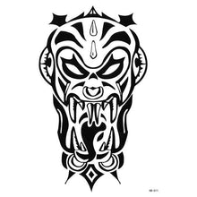 Load image into Gallery viewer, Elegant Temporary Waterproof Tattoos Big Tribal Sticker Black Large Body Art Makeup Fake Tattoo For Mens Womens