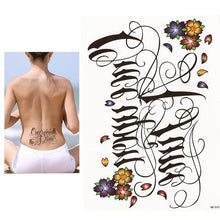 Load image into Gallery viewer, Elegant Temporary Waterproof Tattoos Big Tribal Sticker Black Large Body Art Makeup Fake Tattoo For Mens Womens