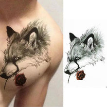 Load image into Gallery viewer, Elegant Temporary Waterproof Tattoos Big Tribal Sticker Black Large Body Art Makeup Fake Tattoo For Mens Womens