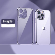 Load image into Gallery viewer, Elegant Unisex Clear Transparent Soft Case For iPhone 13 Pro Max 12 11 13Pro 14 Shockproof Ultra Thin Bumper Cover Luxury Cover Back Cover for iPhone