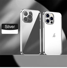 Load image into Gallery viewer, Elegant Unisex Clear Transparent Soft Case For iPhone 13 Pro Max 12 11 13Pro 14 Shockproof Ultra Thin Bumper Cover Luxury Cover Back Cover for iPhone