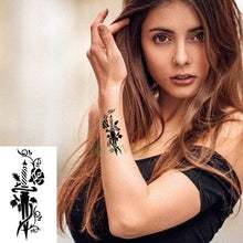 Load image into Gallery viewer, Elegant Waterproof Tattoo Sticker Sun Moon Fake Tatto Fashion Moon Temporary Fun Sun Wave Magic Tatoos For Womens Mens