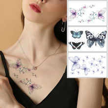 Load image into Gallery viewer, Elegant Waterproof Temporary Butterfly Sticker Tattoo Fake Halloween Party Tattoo For Woman Girls