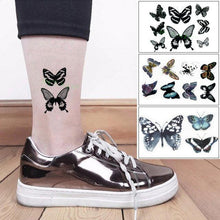 Load image into Gallery viewer, Elegant Waterproof Temporary Butterfly Sticker Tattoo Fake Halloween Party Tattoo For Woman Girls