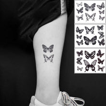 Load image into Gallery viewer, Elegant Waterproof Temporary Butterfly Sticker Tattoo Fake Halloween Party Tattoo For Woman Girls
