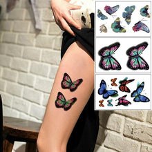Load image into Gallery viewer, Elegant Waterproof Temporary Butterfly Sticker Tattoo Fake Halloween Party Tattoo For Woman Girls